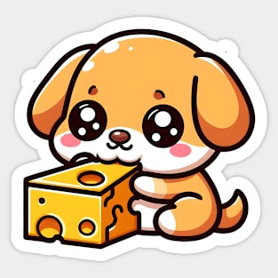 Cheese puppy Sticker